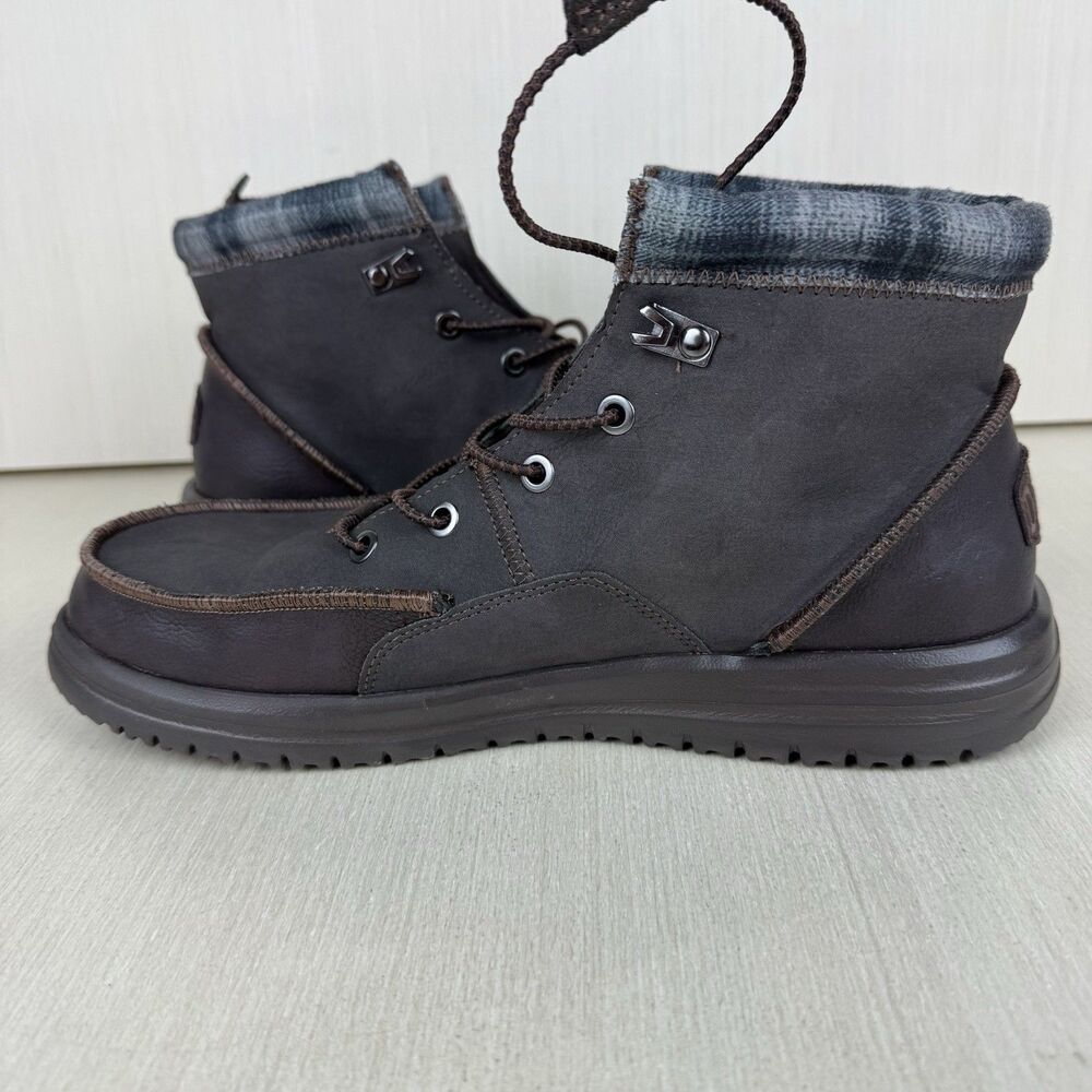 Hey Dude Bradley Classic Men's Size 10 Brown Slip On Boots Water Resistance - Picture 7 of 11